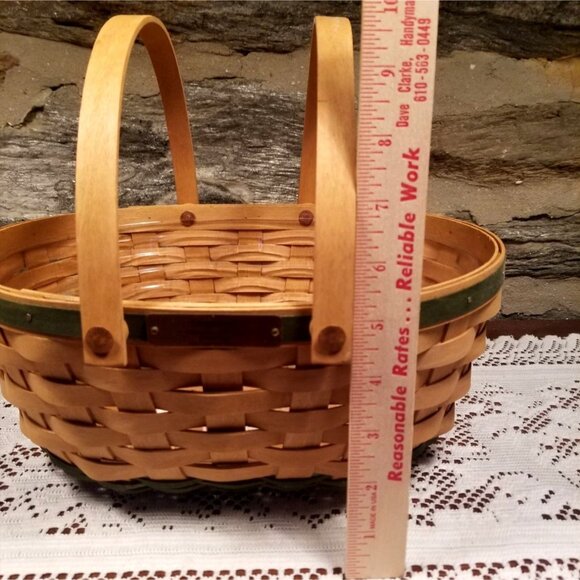 2004 Longaberger Green Get Together Basket Christmas Collection Protector Liner - Picture 7 of 9